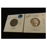 1936, 1937 Buffalo Nickels