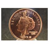 Second Amendment .999 1oz Copper Round