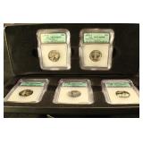 2000-S 90% Silver PR70 DCAM State Quarter Set
