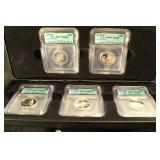 2008-S 90% Silver PR70 DCam State Quarter Set