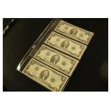 Lot of 4 - Two Dollar Notes
