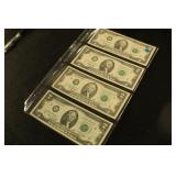 Lot of 4 - Two Dollar Notes