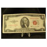 1953B Two Dollar Red Seal Bank Note