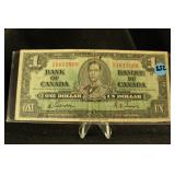 1937 Bank of Canada One Dollar Note