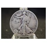 1945 Walking Liberty Silver Half Dollar