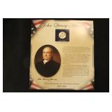 John Quincy Adams Commem Dollar w/Stamp