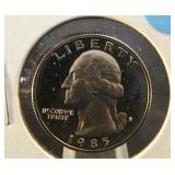 1985 Proof Cameo Quarter