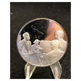 .925 1oz Silver Round Post Masters of American