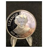 .999 1oz Silver Round Eleanor Roosevelt Proof