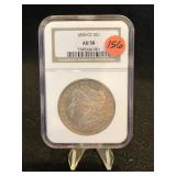 1890-CC Morgan Silver Dollar NGC AU58