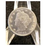 1883 Liberty Head V Nickel Awesome Lustre