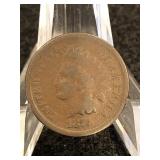 1874 Indian Head Cent Semi-Key Date