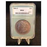 1883-O Morgan Silver Dollar MS64