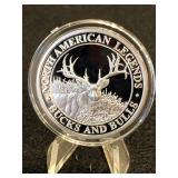 1oz .999 Silver NAHC Mule Deer Legends Coin