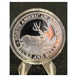 1oz .999 Silver Round "Monster Mule Deer"