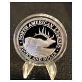 1oz .999 Silver Round "Monster Elk"