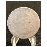 1884-P  Morgan Silver Dollar