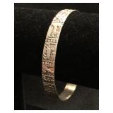 Silver Bangle Horoscope Bracelet