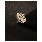 .925 Silver Filagree Ring - Sz 7