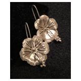 .925 Silver Flower Earrings