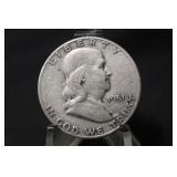 1951-S Franklin Silver Half Dollar