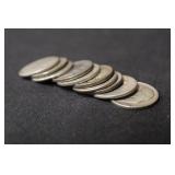 Lot of 10 Pre-64 Silver Dimes