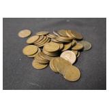 Lot of 50 Unsearched Wheat Cents