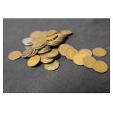 Lot of 50 Unsearched Wheat Cents