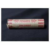 Roll of 50 Wheat Cents