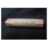 Roll of 50 Wheat Cents