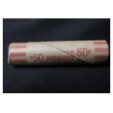 Roll of 50 Wheat Cents