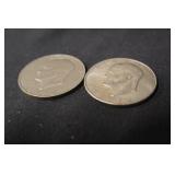 Lot of 2 Eisenhower Dollars