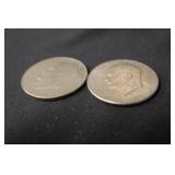 Lot of 2 Eisenhower Dollars