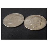 Lot of 2 Eisenhower Dollars