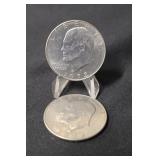 Lot of 2 Eisenhower Dollars
