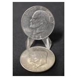 Lot of 2 Eisenhower Dollars