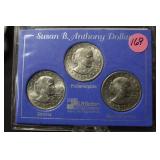 SBA Dollar Set P, D & S Coins