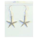 .925 Starfish Dangle Earrings  R