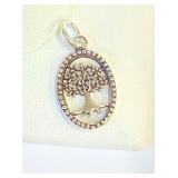 .925 Silver Tree of Life Pendant/Charm   A