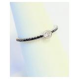 .925 Silver Bezel CZ Ring Sz 6  A