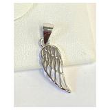 .925 Silver Angel Wing Pendant   A