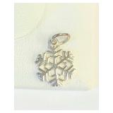 .925 Silver Snowflake Pendant    A