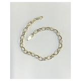 .925 Silver 7" Chain Bracelet