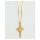 10K Cross and 12KGF Chain 18"  (USN)