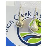 .925 Silver Teardrop Earrings