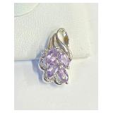 .925 Silver and Amethyst Pendant
