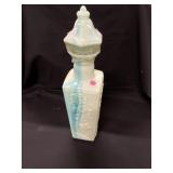 Vintage Slag Glass Liquor Bottle Numbered on