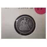1850 Seated Liberty Silver Dime
