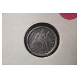 1853 Silver Seated Liberty Dime