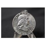 1957 Franklin Silver Half Dollar